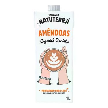 Imagem de Bebida Vegetal Barista de Amêndoas Natuterra 1L Sem Glúten, - Congratu