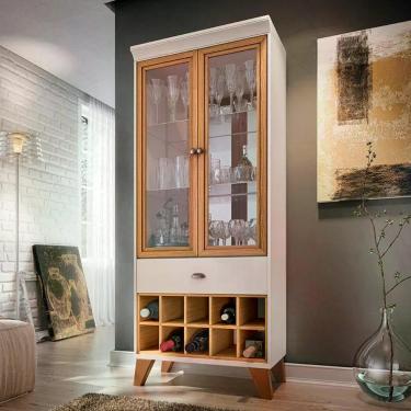 Imagem de Cristaleira Ambiente ópera Off White Cinamomo – Hb Móveis