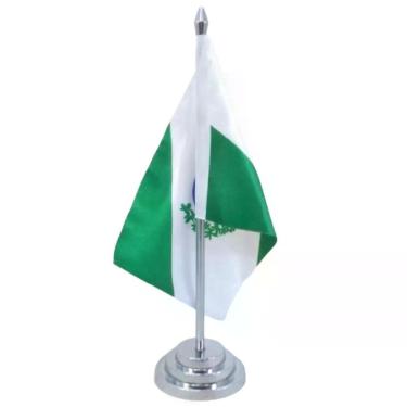 Imagem de Bandeira Mesa Dupla Face Paraná Mastro 29 Alt.
