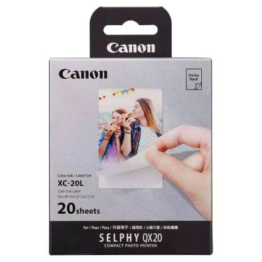 Imagem de Kit Impressão Papel Autoadesivo Para Impressora Canon SELPHY QX10 e QX