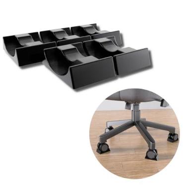 Imagem de Kit C/ 5 Trava Rodinhas Cadeira Gamer Para Jogos Simulador