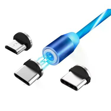 Imagem de Cabo Magnetico Ima Carregador Com Luz Gamer - X-Cable
