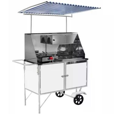Imagem de Carrinho De Cachorro Quente Luxo Com Toldo Bl09m-t Cefaz