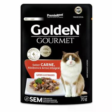 Imagem de Ração Golden Gato Castrado Carne 3kg Premium Especial para Gatos Adult
