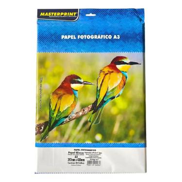 Imagem de Masterprint A3 Fotográfico Branco 20 Folhas 230g - Branco - Sem marca