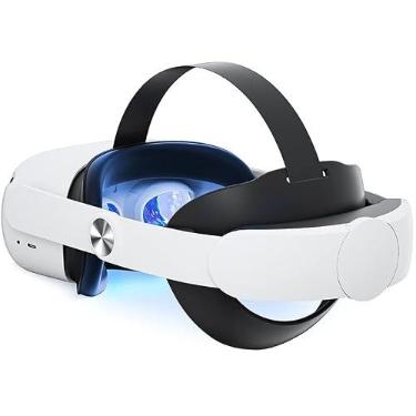 Imagem de Correia de cabeça Elite ajustável para Oculus/Meta Quest 2 - Maior conforto em VR, acessórios de reposição leves e respiráveis para jogos e condicionamento físico