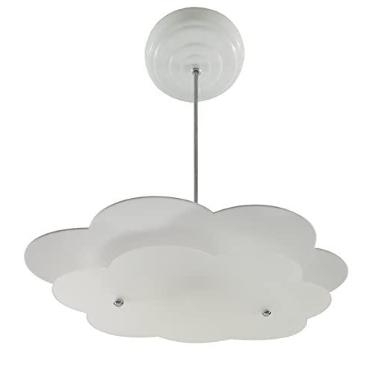 Imagem de Luminária Pendente Nuvem céu Infantil Criança Quarto Bebê Menino Menina (Branco)