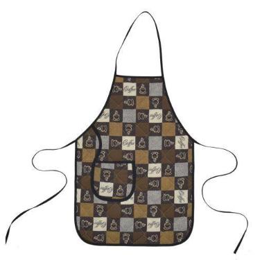Imagem de Avental de cozinha plastificado café - Recanto da Costura