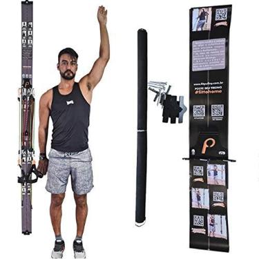 Imagem de Suportes fixos para Elásticos Extensores Treino Exercício Academia Em Casa com biomecânica exclusiva