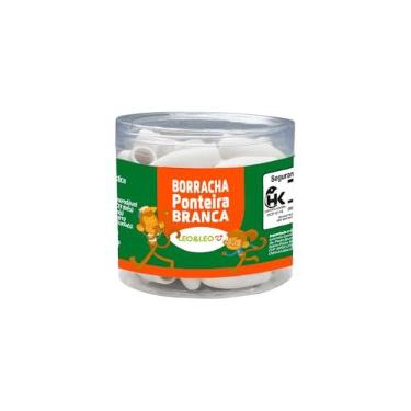 Imagem de BORRACHA PONTEIRA BRANCA POTE/48 UND LEOELEO