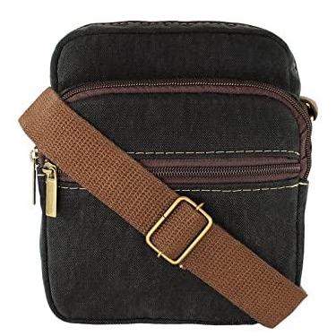 Imagem de Lenna's Shoulder Bag de Lona Bolsa Transversal Pequena Preto A009