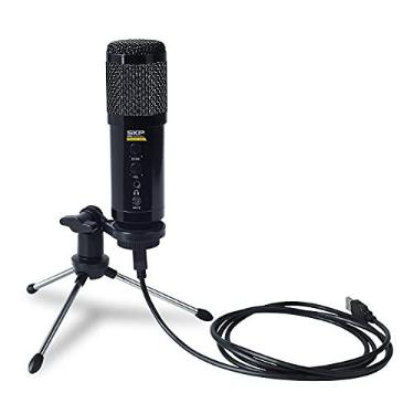 Imagem de MICROFONE COM CABO USB CONDENSER COM TRIPE PODCAST 400U, SKP, 37641, PRETO