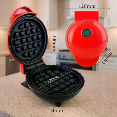 Imagem de Mini Waffle Máquina Portátil Compacta Ideal Para Viagem 110V - Relet