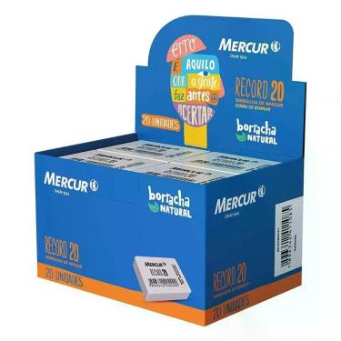 Imagem de Caixa De Borracha Branca Record 20 Unidades - Mercur