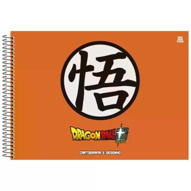 Imagem de Caderno Desenho e Cartografia Espiral Capa Dura Dragon Ball 60 Folhas