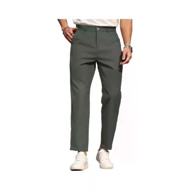 Imagem de Calças Casuais Masculinas Slim Fit Multicoloridas Com Corte Reto Para 