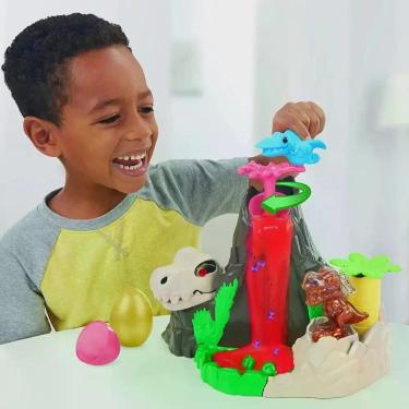 Imagem de Massinha Play-doh Dino Crew F1500 Erupção de Lava de Mentira com Mini Ossos de Dinossauro Hasbro