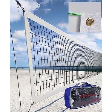 Imagem de CVT Rede De Vôlei Profissional Resistente Ao Ar Livre Com Cabo De Aço Para Aeronaves 32X3Ft Villeyball Tamanho Oficial Melhor Rede De Vôlei De Voleybol Rede De Bola De Vôlei Para Serviço Pesado Redes