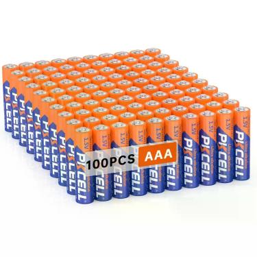 Imagem de Pilhas AAA PKCELL Pacote com 100 Unidades de Longa Duração Alcalinas