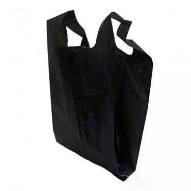 Imagem de Sacola Plástica Reciclada Preta Reforçada com 4kg para Produtos Pesados Alta Densidade Higipack