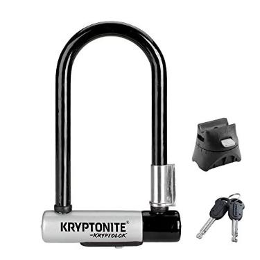 Imagem de Kryptonite Kryptolok Mini-7 12,7 mm U-Lock Bloqueio de bicicleta com suporte FlexFrame-U