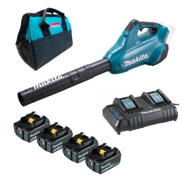 Imagem de Soprador Folhas Dub362z 36v Makita + 4 Baterias 5,0ah + Carreg bivolt 