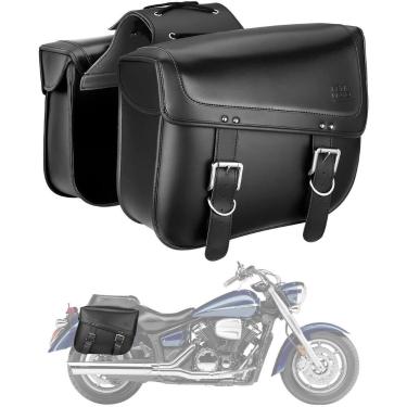 Imagem de Alforjes para motocicletas KEMIMOTO 30L em couro PU impermeável