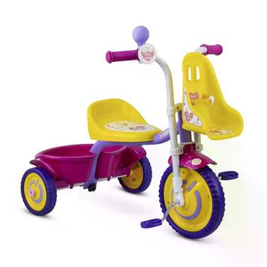 Imagem de Triciclo Infantil Honey Bee Mine Motoca Brinquedo Nathor Cor:Lilás e A