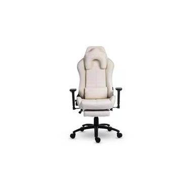 Imagem de Cadeira Gamer XT Racer Platinum W Series, Até 120kg, Com Almofadas, Reclinável, Descanso de Braço 3D, Off White - XTR-068
