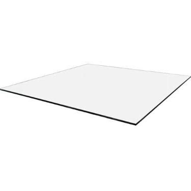 Imagem de Tampo Redondo Ou Quadrado De Vidro 60cm 70cm 80cm 90cm Espessura 6mm Temperado Para Mesa Balcão (TAMPO QUADRADO, 70CM)