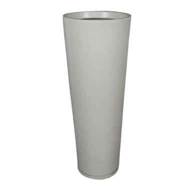 Imagem de Vaso de Planta Decorativo em Polietileno Vasos para Plantas Grandes Coluna Luxo Moderno Casa e Jardim(1,cinza liso)