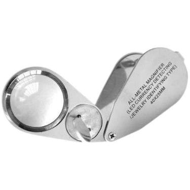 Imagem de Lupa de Dedo 40x LED/UV 25mm Masetools