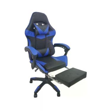 Imagem de Cadeira Gamer Stillus Ergonômica Oficial Apoio De Pés Azul