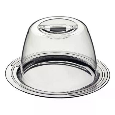 Imagem de Kit Porta Queijo Em Aço Inox Tramontina 2 Peças Ciclo