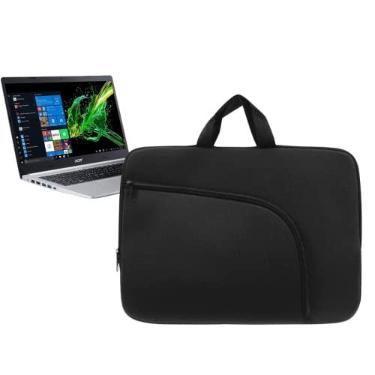 Imagem de Capa Case para Notebook 15,6 polegadas Luva com Bolso Preto