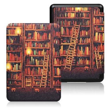 Imagem de Capa para Kindle 11ª Geração (Versão 2024/2022, Modelo: C2V2L3/RS23CV) - Acompanha Alça de Mão, Caneta Stylus e Material TPU Macio, Além de Possuir Função de Ativação/Desativação Automática