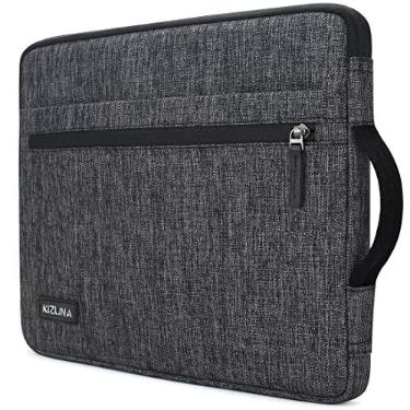 Imagem de KIZUNA Capa para laptop tablet de 10 polegadas resistente à água bolsa de mão para computador para iPad Pro de 9,7 polegadas 10,5 polegadas 11 polegadas / 10 Surface Go 2/10,5 polegadas Samsung Galaxy Tab/10,5 polegadas Surface Go 3/10,1 polegadas Lenovo Smart Tab P10, cinza