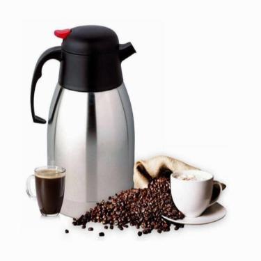 Imagem de Garrafa Térmica Inox 2L Ampola de Vidro Parede Dupla Café e Chá Yeet