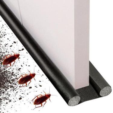 Imagem de Protetor de Porta 90cm Ajustável Vedação Veda Porta Evita a Entrada de