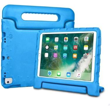 Imagem de Capa Infantil Maleta Compatível Para iPad Pro 10,5'' A1701 A1709 A1852 2017 AZUL, Anti impacto,EVA, Emborrachada, Leve