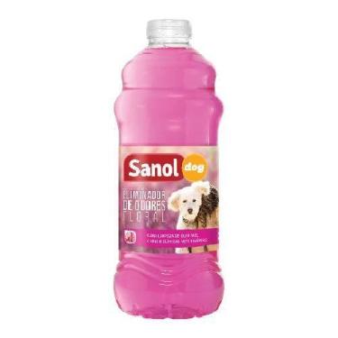 Imagem de Eliminador de Odores Sanol Dog Floral 2L para Pisos Quintais e Canis