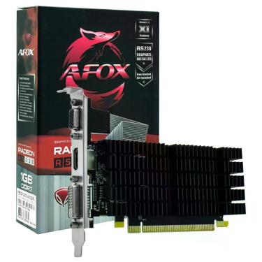 Imagem de Placa de Vídeo Afox Radeon R5-230 1GB DDR3 AFR5230-1024D3L9-V2 PCI Express Afox