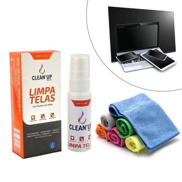 Imagem de Kit 3 Limpa Tela Notebook Tablet Monitor Tv Celular Pelicula - Clean-u