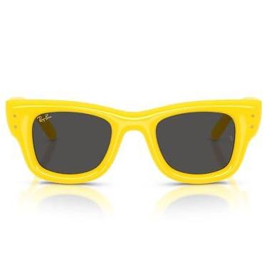 Imagem de Óculos de Sol Ray-Ban Wayfarer Puffer 0RB4940 683087 Tam 47 / Amarelo - Lentes Preto