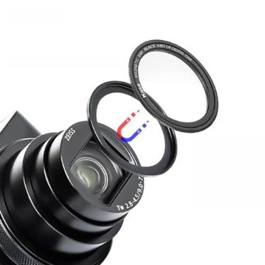 Imagem de Kase Wolverine Filtro de difusão magnético preto 1/4 com anel adaptador para Sony ZV-1 ZV1 / RX100 VII VI V III II/para Canon G7 X Mark II/Coolpix S7000 A10, acessórios de câmera compacta
