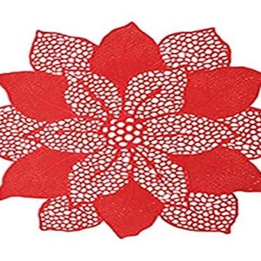Imagem de Magizi by Tuut, Enfeite de Natal, Lugar Americano Flor, 47cm, Vermelho