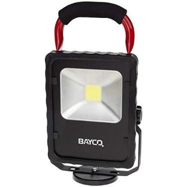 Imagem de Bayco Luz de trabalho de luminária única LED de 2.200 lúmens SL-1514 com base magnética, vermelha/preta