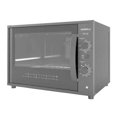 Imagem de Forno Elétrico Nardelli Top 60 Black 60L 1750W, 220V