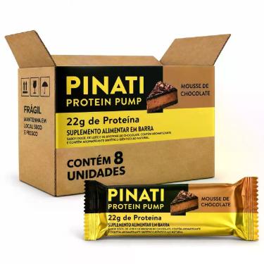 Imagem de Kit 8 Pump Mousse Chocolate 22g Proteína PINATI 60g