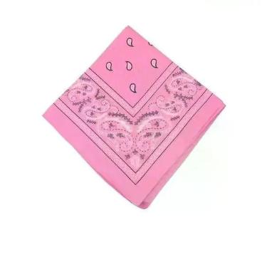Imagem de Bandana Faixa Lenço Rosa Claro Cabelo Unissex Poliéster - Lynx produçõ